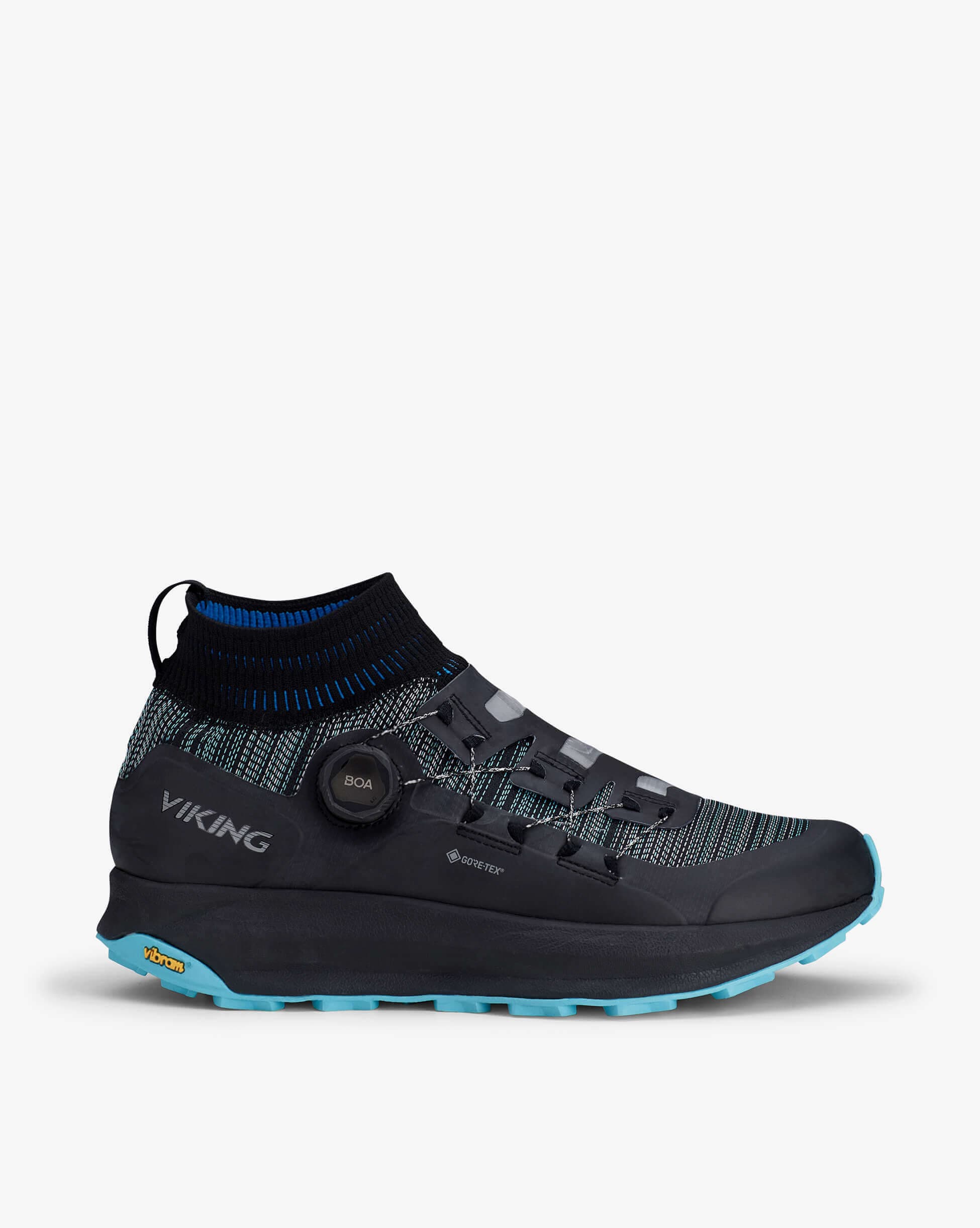 Svart vuxensneaker med BOA-stängning